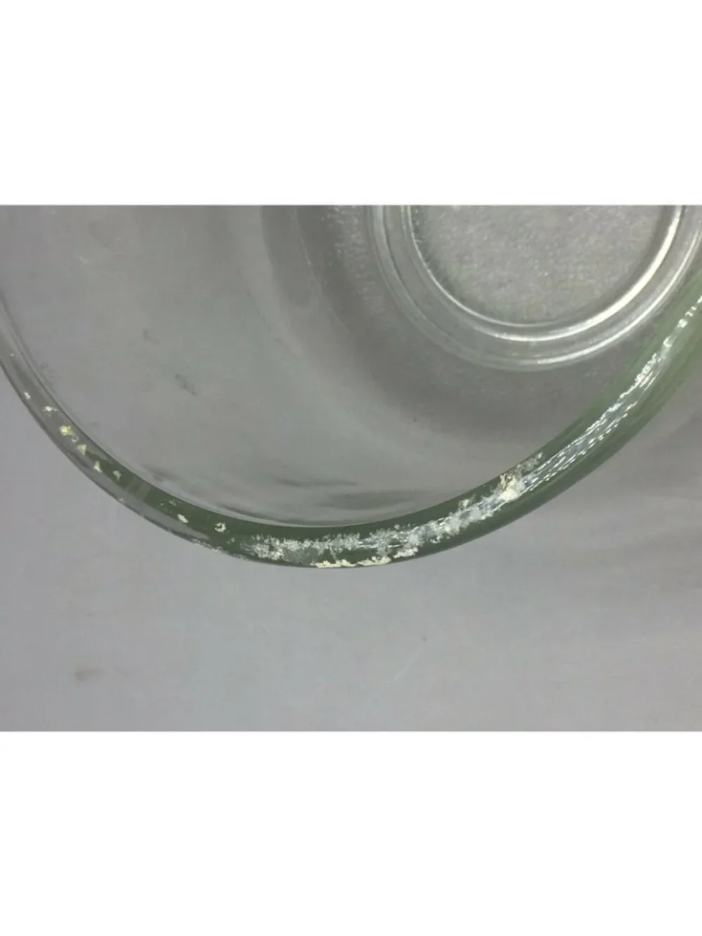 Vtg Pour Spout Small Mixing Bowl Clear Glass 6.5